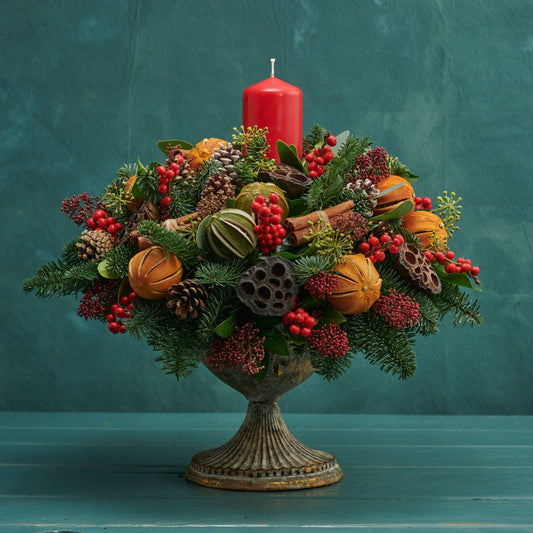 Vintage Christmas Table Centrepiece